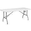 Flash Furniture White Pop Up Canopy Tent and Bi-Fold Table Set JJ-GZ10183Z-WH-GG